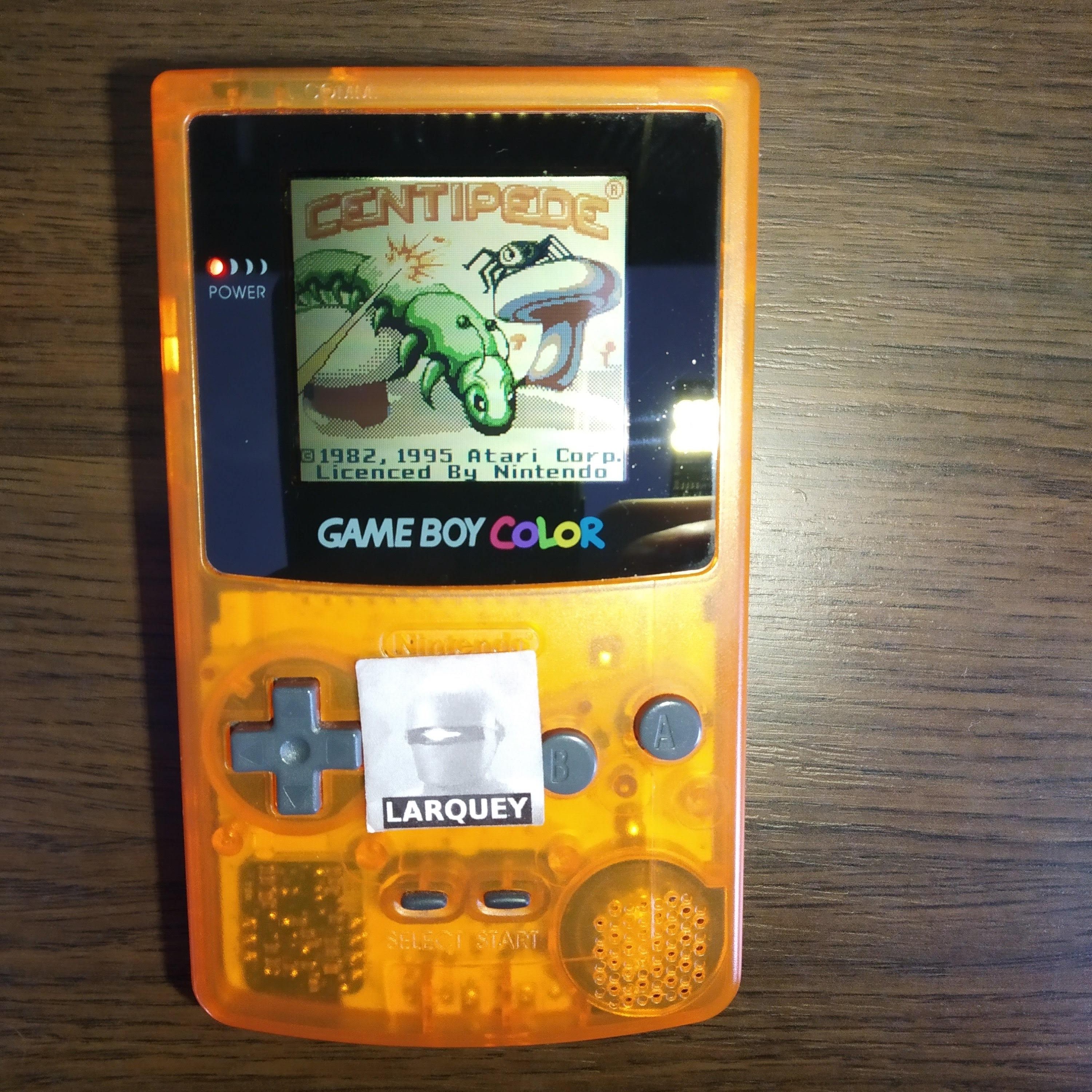 Larquey: Centipede: Standard (Game Boy Color) 23,283 points on 2020-06-11 10:52:39