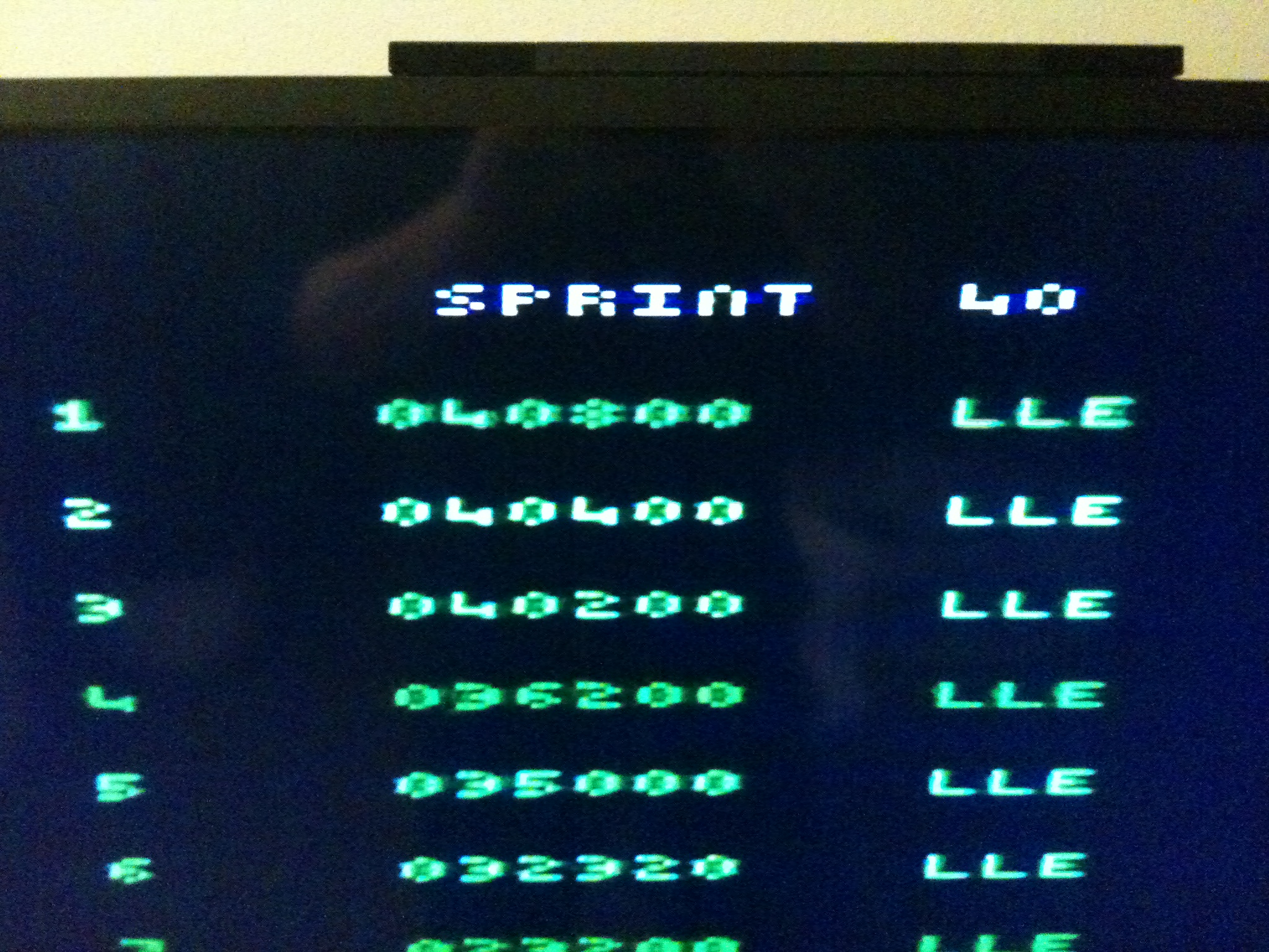 LLe: Chetiry: Sprint 40 (Atari 2600 Novice/B) 40,800 points on 2016-01-10 06:16:15