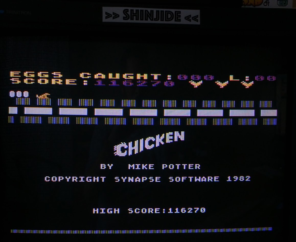 SHiNjide: Chicken (Atari 400/800/XL/XE) 116,270 points on 2015-11-04 04:28:59
