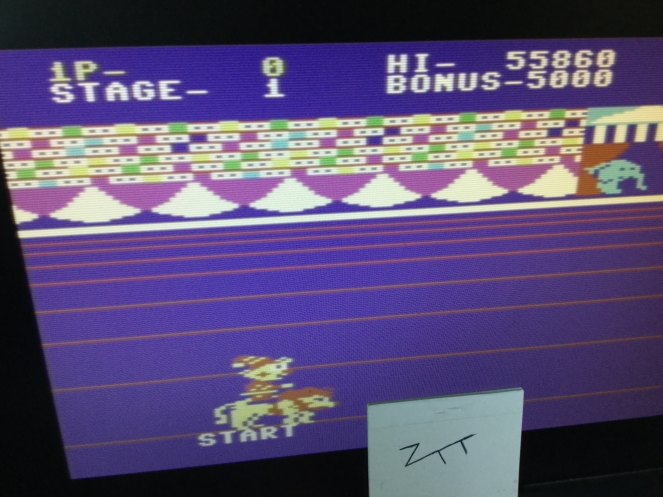 Frankie: Circus Charlie: Hard (Commodore 64 Emulated) 55,860 points on 2022-10-08 02:47:42