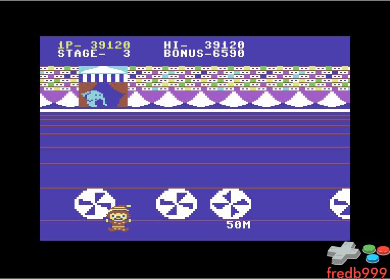 fredb999: Circus Charlie: Hard (Commodore 64 Emulated) 39,120 points on 2016-06-10 12:01:51