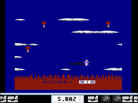 S.BAZ: Cloud Hopper (Atari 400/800/XL/XE Emulated) 918 points on 2016-09-25 18:19:18
