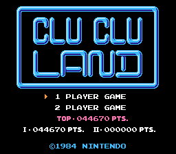 MatthewFelix: Clu Clu Land (NES/Famicom Emulated) 44,670 points on 2015-12-04 22:13:57