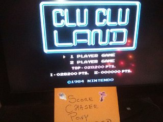 Scorechaserpony: Clu Clu Land (NES/Famicom Emulated) 28,200 points on 2019-01-01 12:05:13