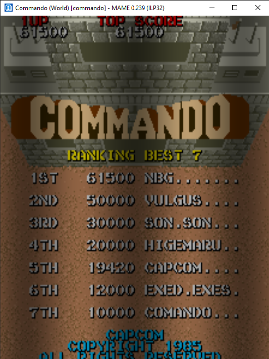 Commando 61,500 points