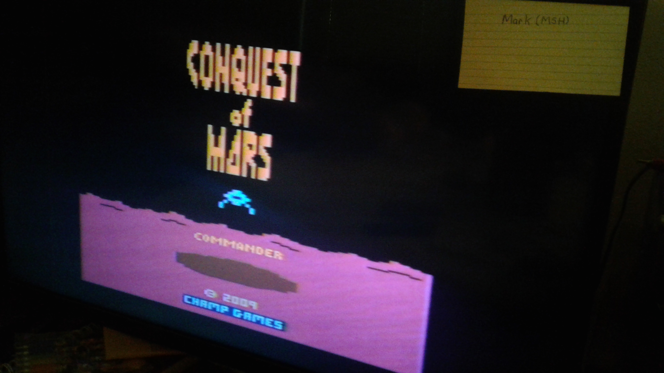 Mark: Conquest of Mars: Commander (Atari 2600 Expert/A) 18,280 points on 2019-03-06 01:43:26