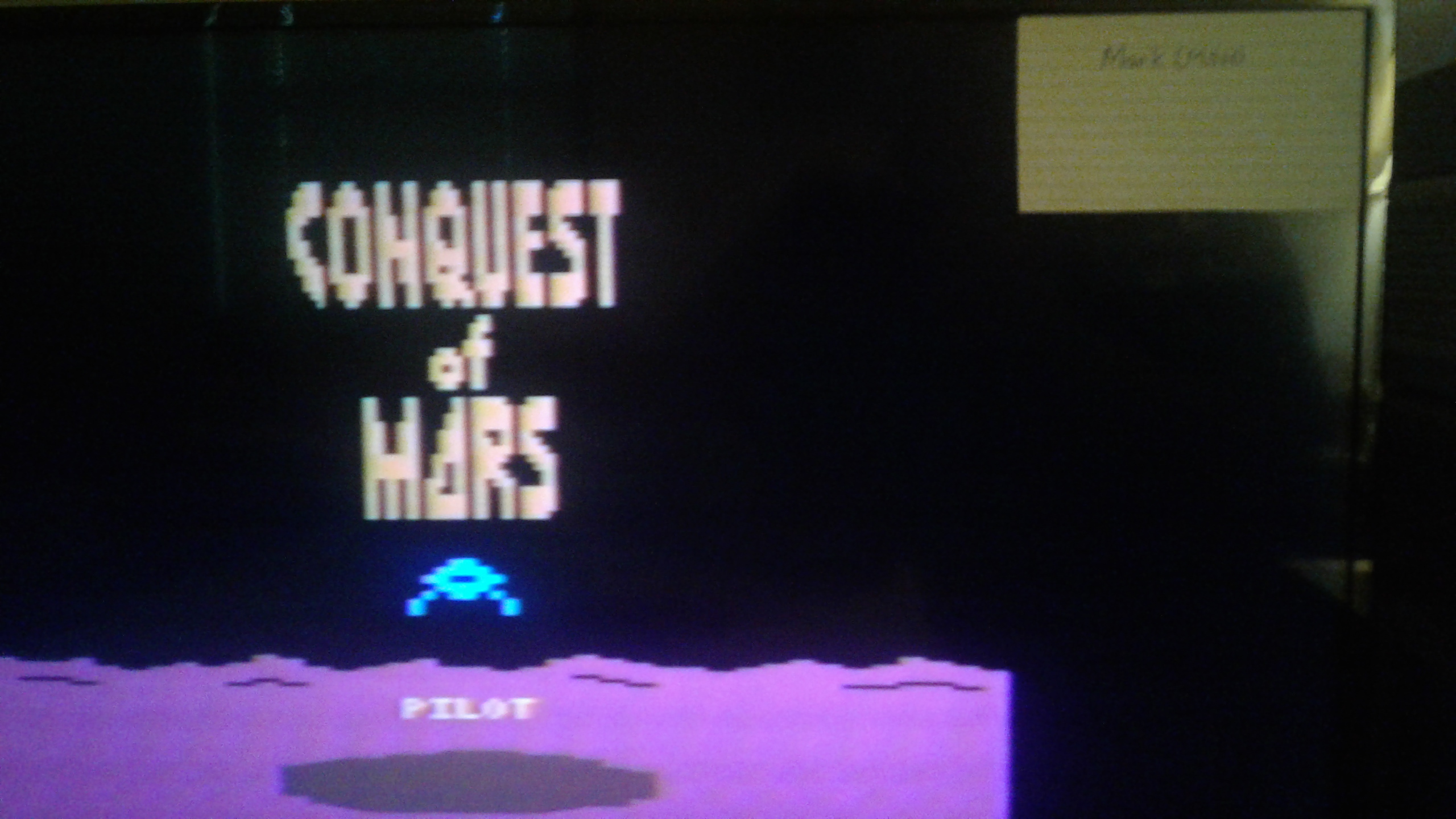 Mark: Conquest of Mars: Pilot (Atari 2600 Expert/A) 13,830 points on 2019-03-06 00:54:20