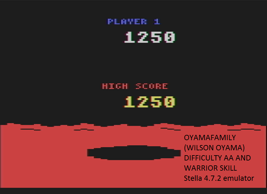 oyamafamily: Conquest of Mars: Warrior (Atari 2600 Emulated Expert/A Mode) 1,250 points on 2016-07-17 11:00:59