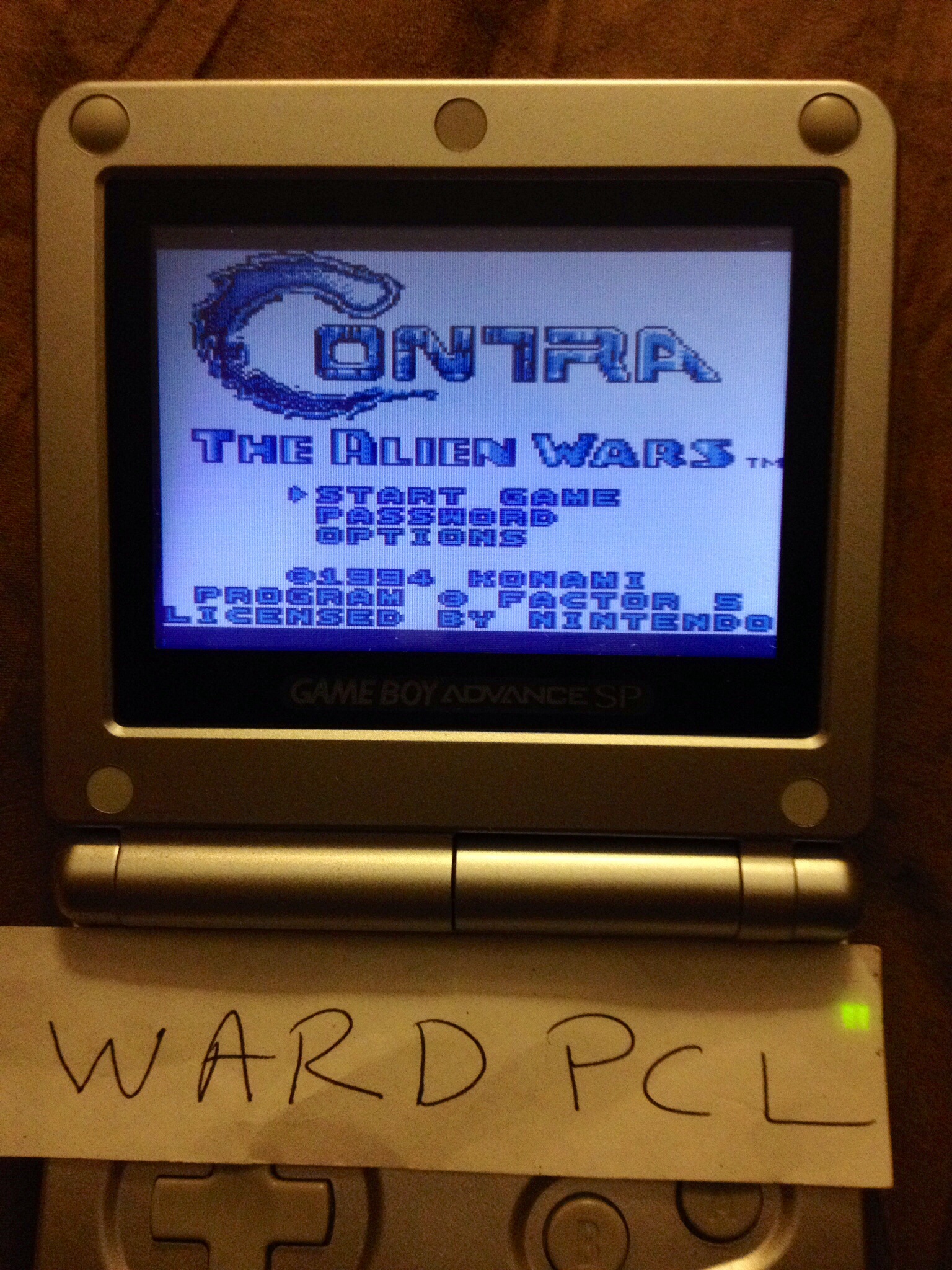 Wardpcl: Contra: The Alien Wars (Game Boy) 42,630 points on 2015-09-10 18:51:52