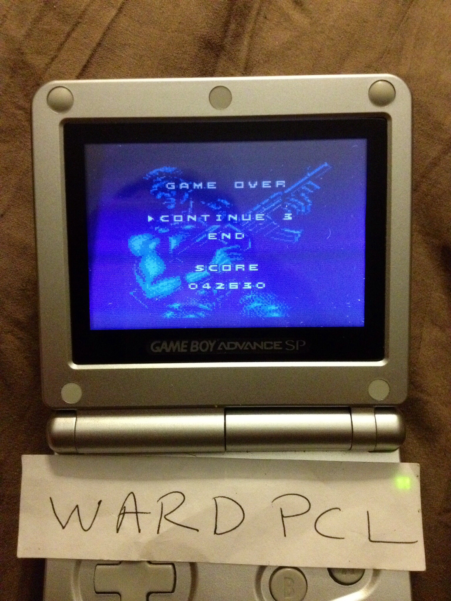 Wardpcl: Contra: The Alien Wars (Game Boy) 42,630 points on 2015-09-10 18:51:52