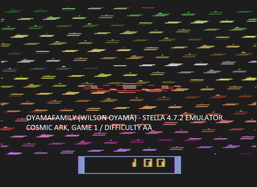 oyamafamily: Cosmic Ark (Atari 2600 Emulated Expert/A Mode) 100 points on 2016-09-15 18:47:44