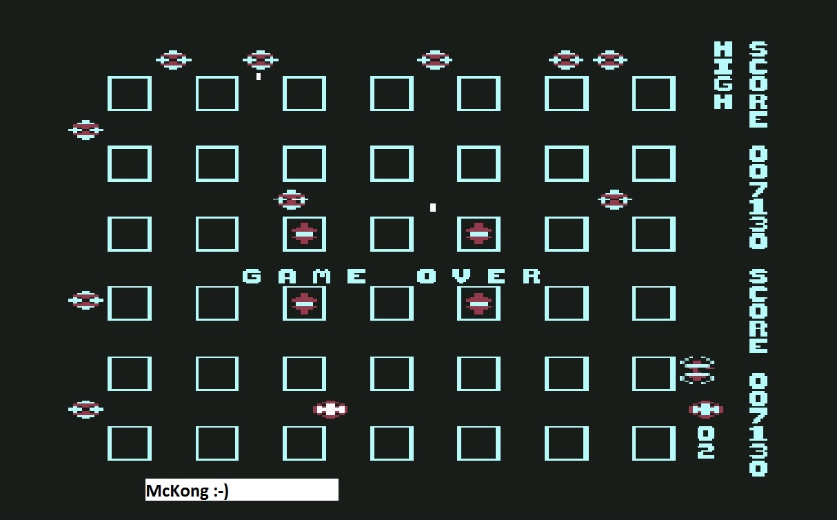 McKong: Crossfire (Commodore 64 Emulated) 7,130 points on 2015-11-16 05:38:43
