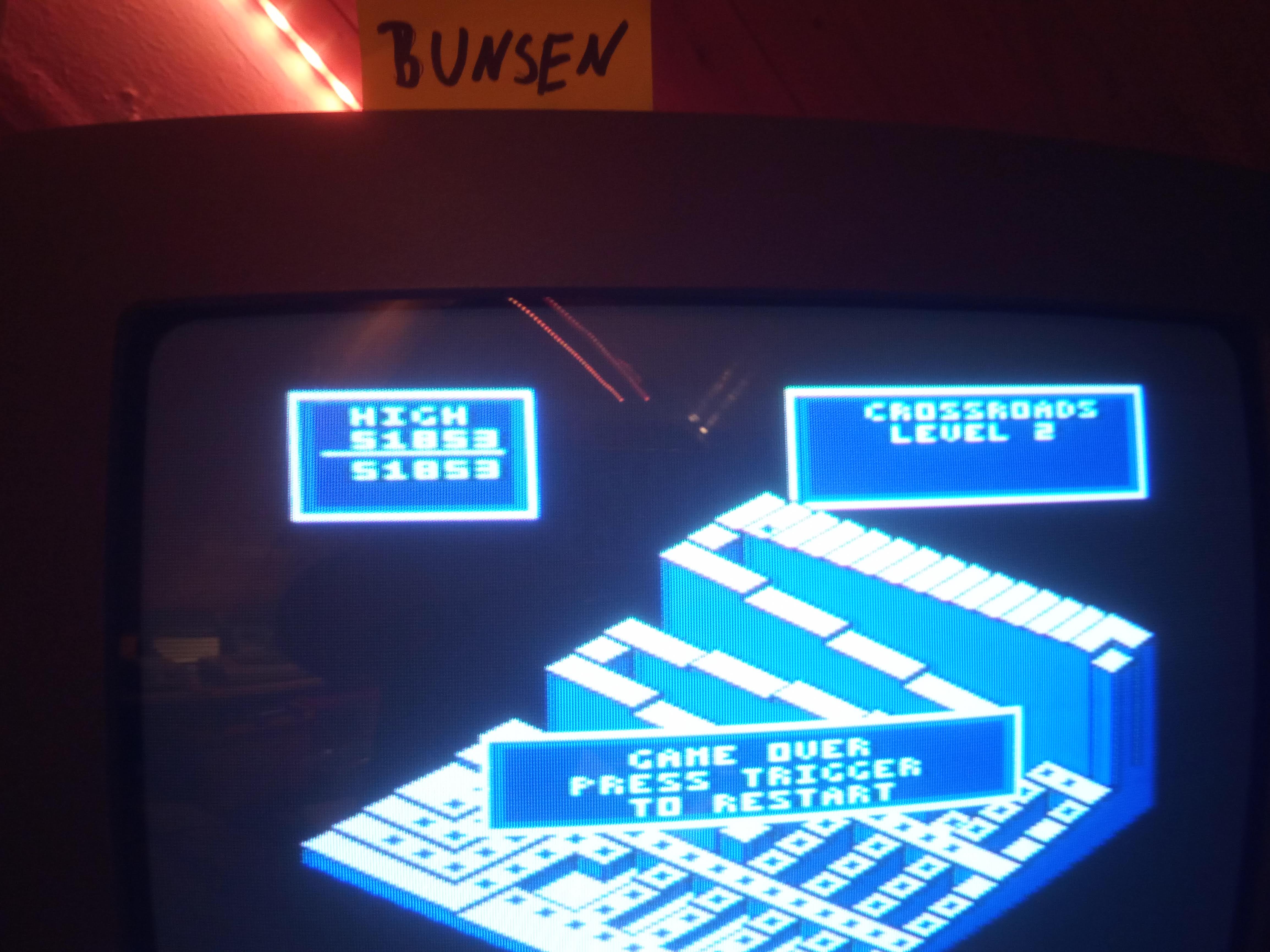 Bunsen: Crystal Castles (Atari 400/800/XL/XE) 51,853 points on 2020-04-18 15:09:04