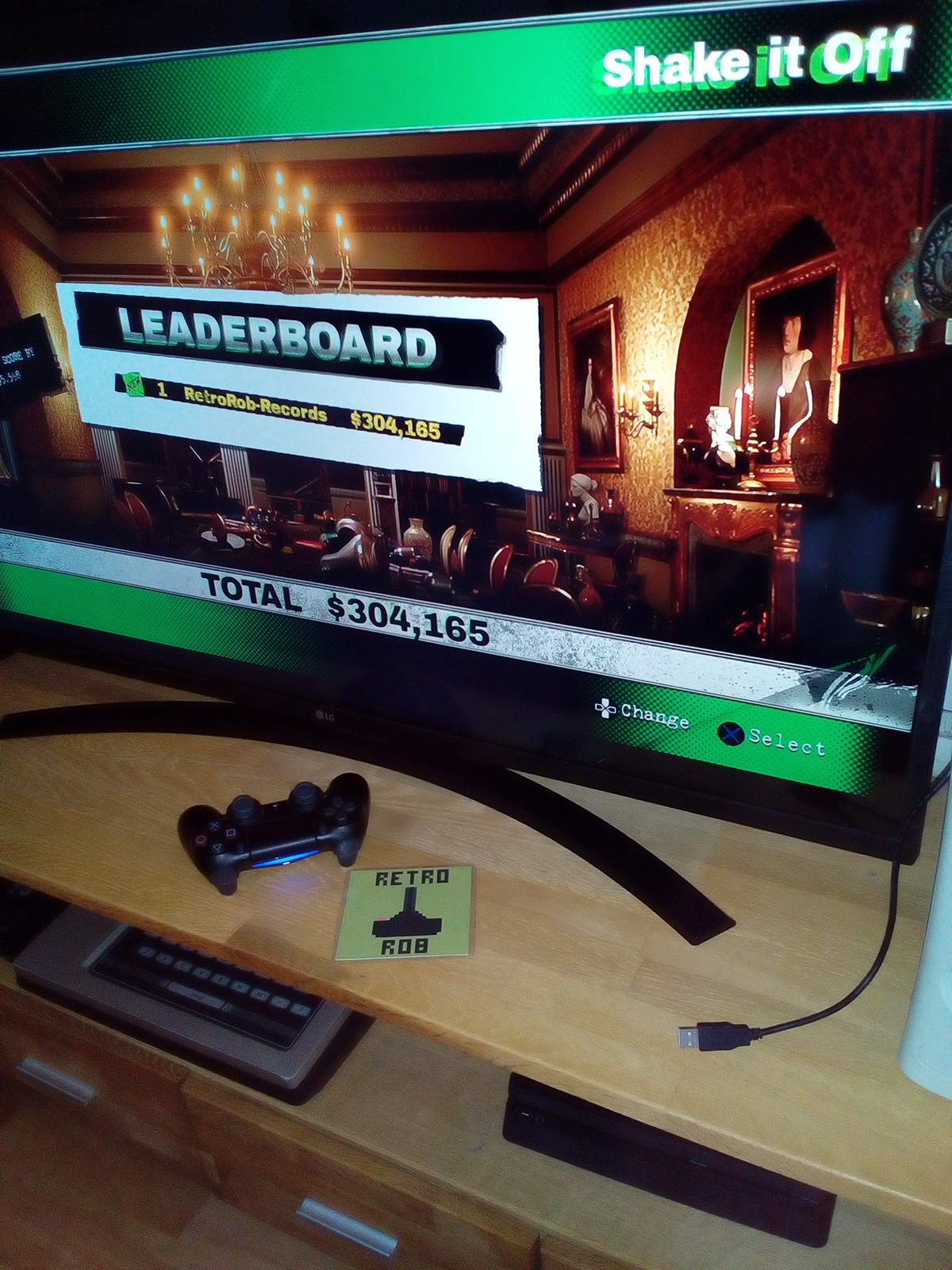RetroRob: Dangerous Golf: France: Dining Room: Shake It Off (Playstation 4) 304,165 points on 2021-06-25 13:28:13