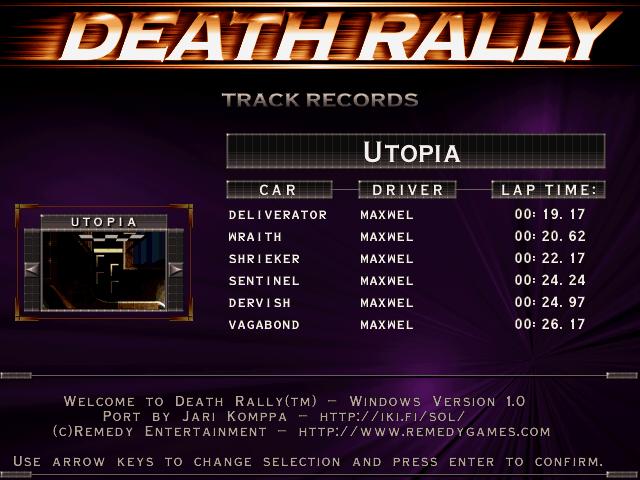 Maxwel: Death Rally [Utopia, Dervish Car] (PC) 0:00:24.97 points on 2016-03-03 02:19:44