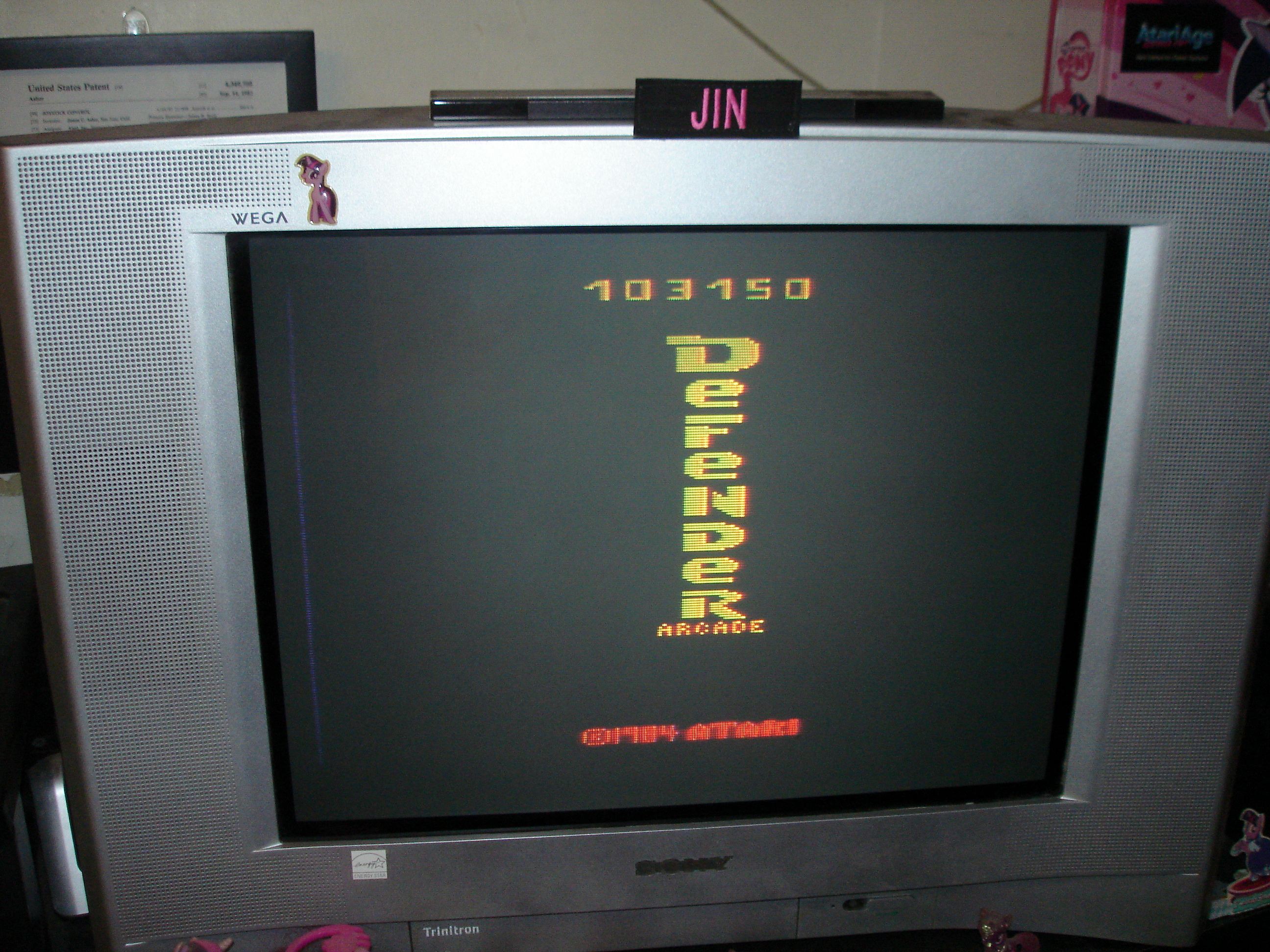 Jin: Defender Arcade (Atari 2600 Novice/B) 103,150 points on 2017-03-31 23:36:48