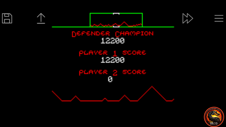 omargeddon: Defender (Game Boy Color Emulated) 12,200 points on 2020-08-22 00:19:05