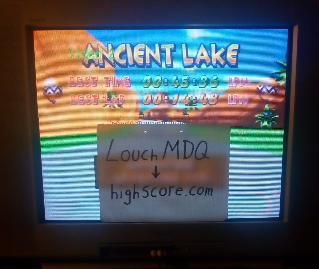LouchMDQ: Diddy Kong Racing: Tracks [Ancient Lake/ Fastest Lap] (N64) 0:00:14.48 points on 2020-07-10 22:55:31