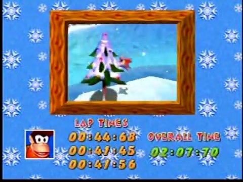 trivia212005: Diddy Kong Racing: Tracks [Everfrost Peak] (N64) 0:02:07.7 points on 2017-07-29 07:22:12