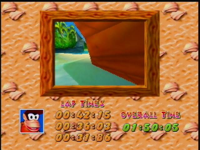 Diddy Kong Racing: Tracks [Whale Bay] time of 0:01:50.05