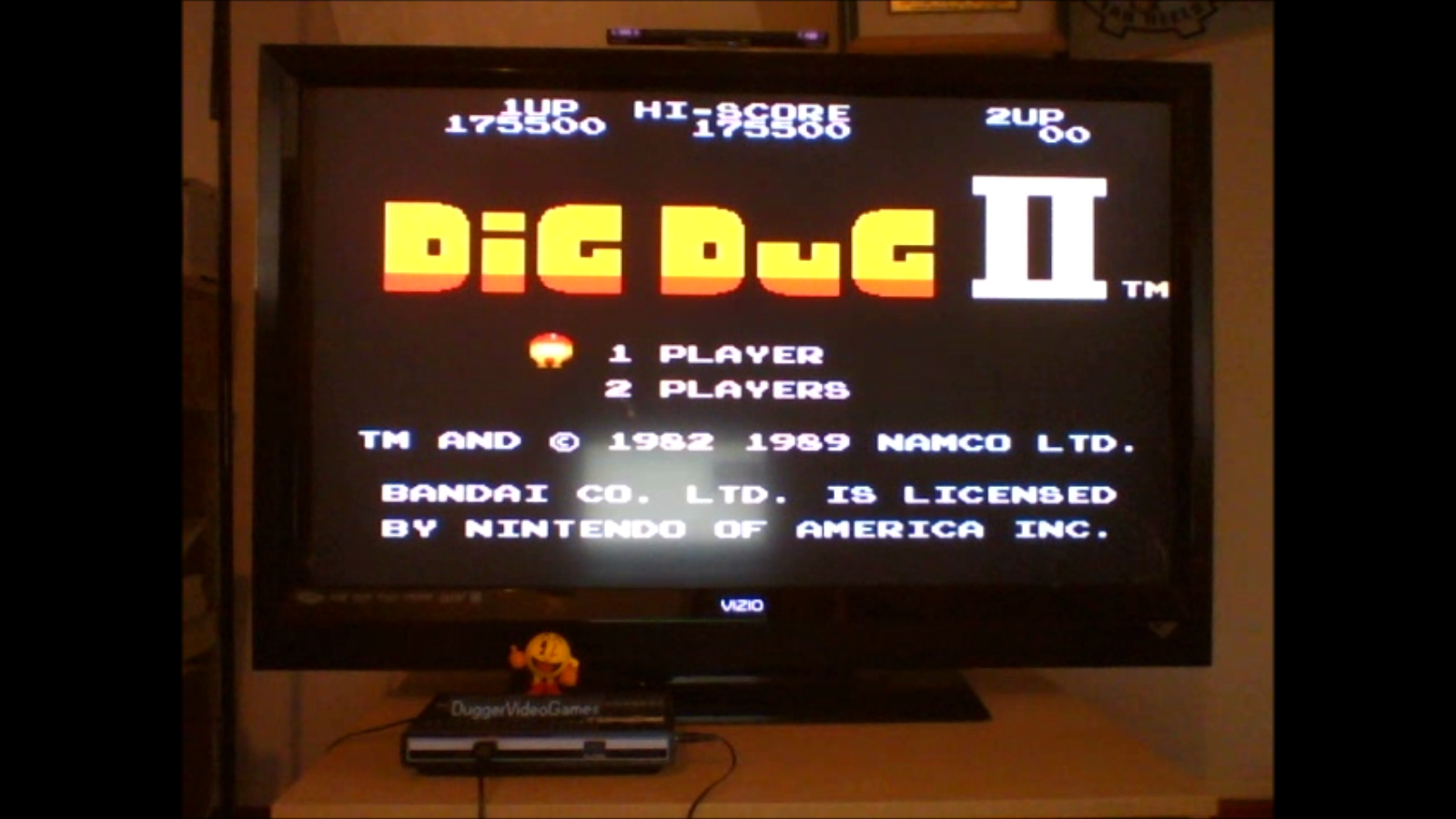 DuggerVideoGames: Dig Dug II (NES/Famicom Emulated) 175,500 points on 2016-09-29 12:28:22