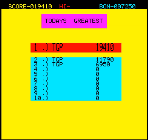 80sChips: Dinky Kong (Oric-1 Emulated) 19,410 points on 2020-07-31 13:37:05