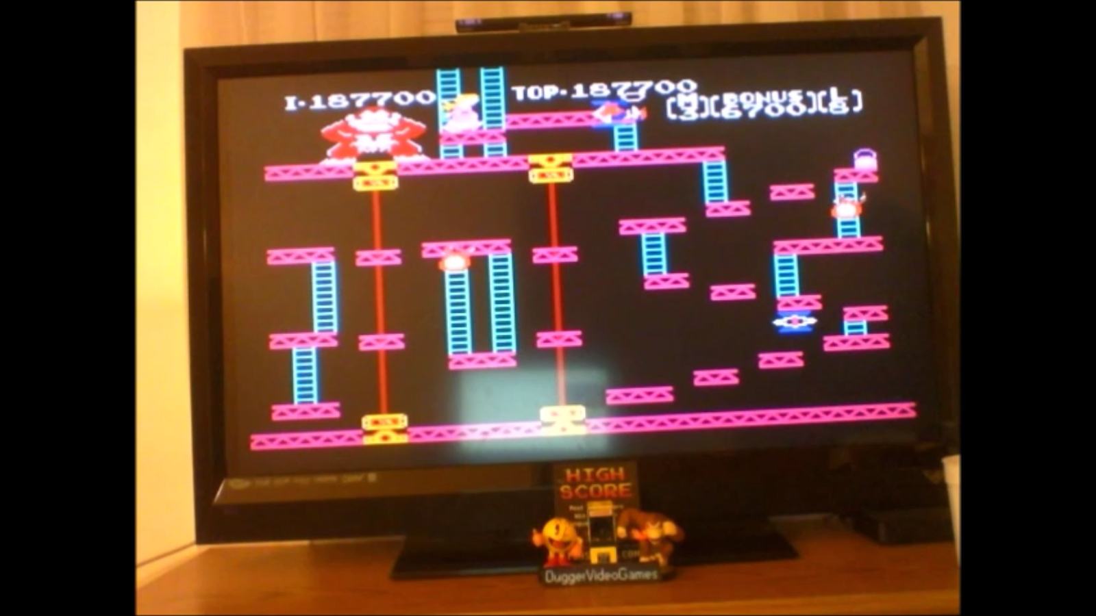 DuggerVideoGames: Donkey Kong [1 Life] (NES/Famicom Emulated) 187,700 points on 2017-02-21 00:18:58