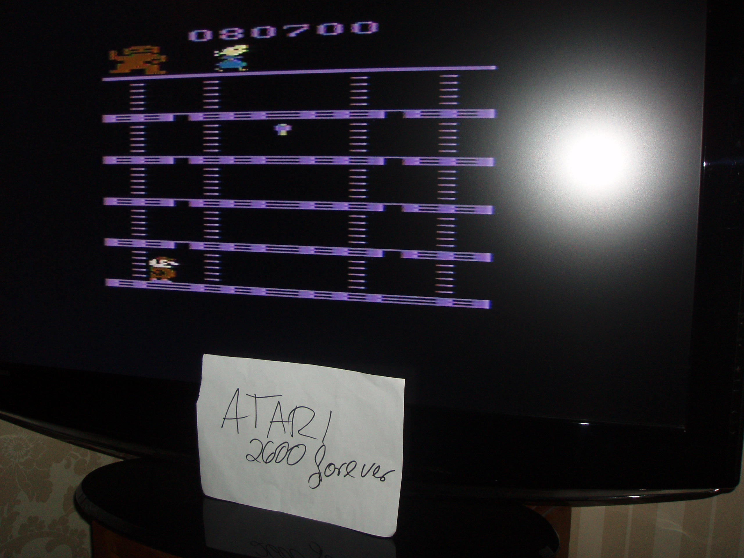 atari2600forever: Donkey Kong (Atari 2600 Novice/B) 80,700 points on 2017-10-13 02:53:22