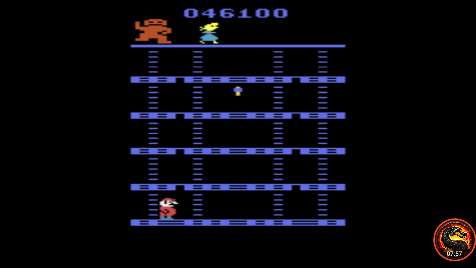 omargeddon: Donkey Kong (Atari 2600 Emulated Novice/B Mode) 46,100 points on 2020-07-02 20:19:58
