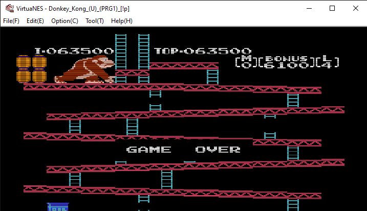 newportbeachgirl: Donkey Kong (NES/Famicom Emulated) 63,500 points on 2022-03-13 16:36:37