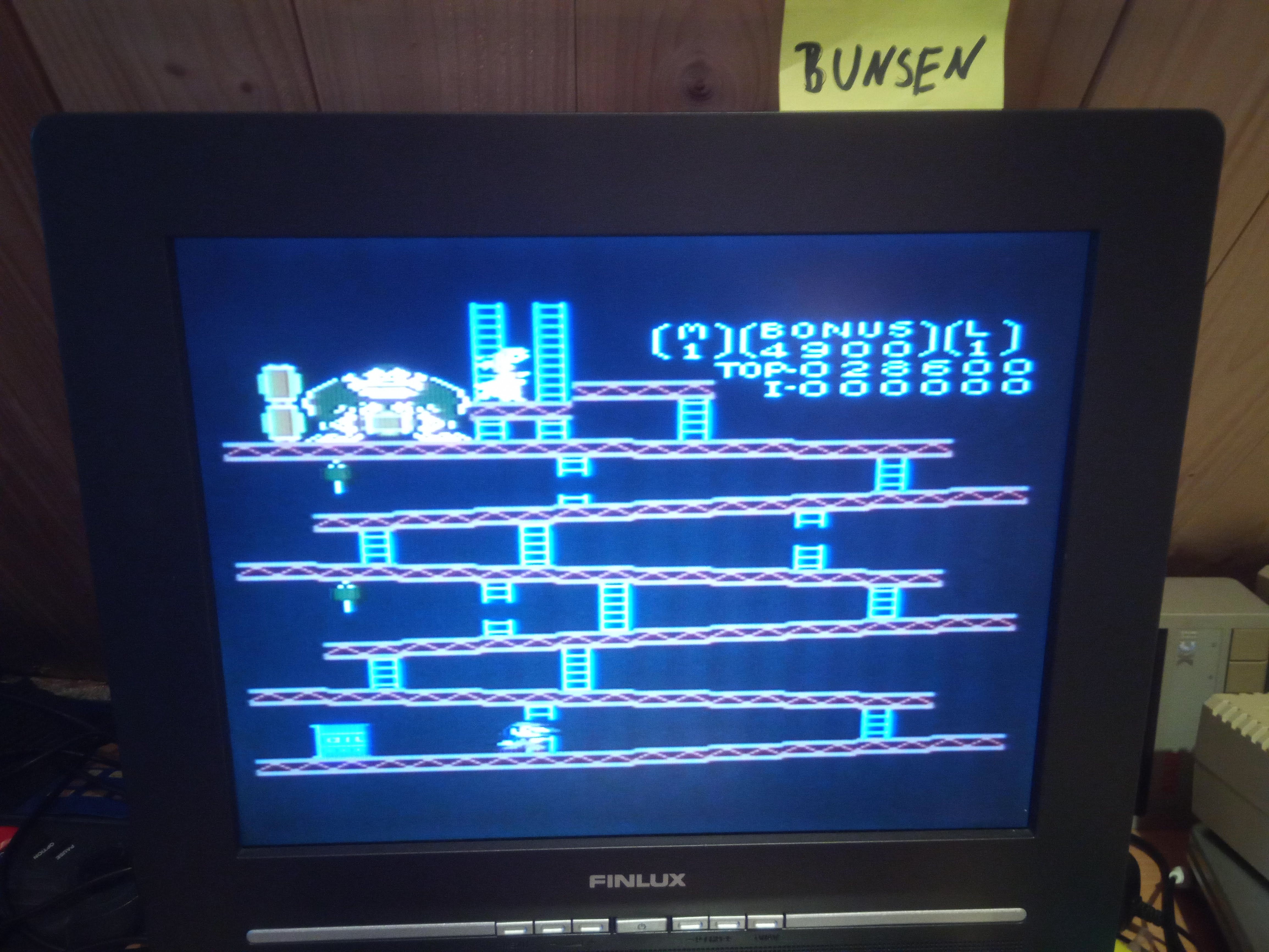 Bunsen: Donkey Kong: Standard (Atari 7800) 28,600 points on 2020-05-01 12:26:09