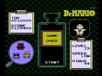 trivia212005: Dr. Mario [Low] (NES/Famicom) 109,400 points on 2017-09-26 18:31:17