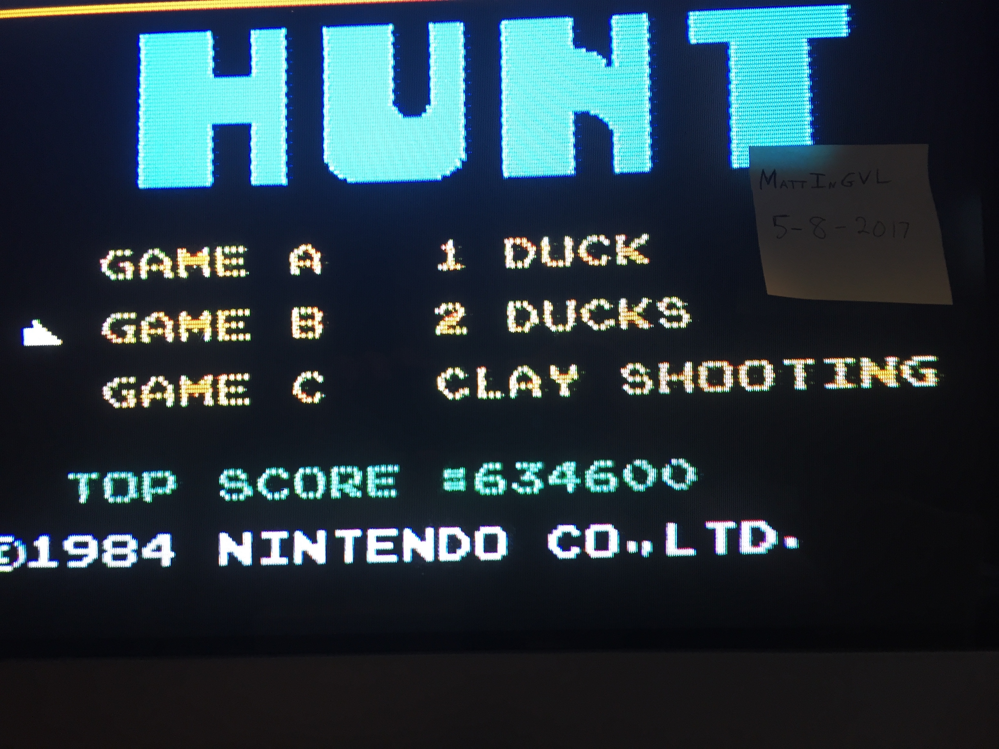 Duck Hunt Two Ducks [Any Distance] high score by MattInGVL