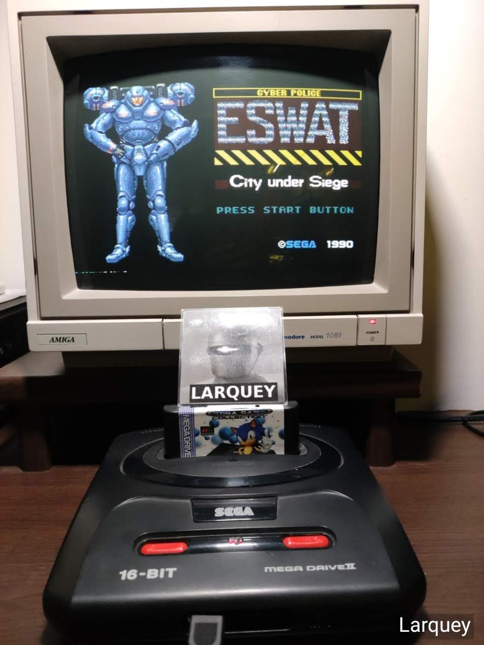 Larquey: ESWAT (Sega Genesis / MegaDrive) 17,500 points on 2021-09-25 04:50:06