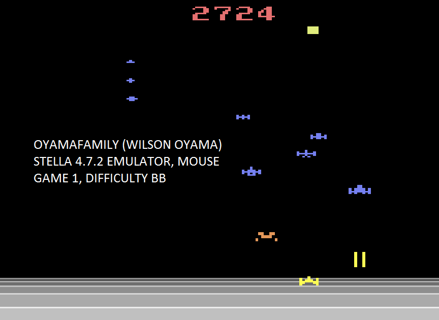oyamafamily: Encounter at L5 (Atari 2600 Emulated Novice/B Mode) 2,724 points on 2017-04-18 18:04:08
