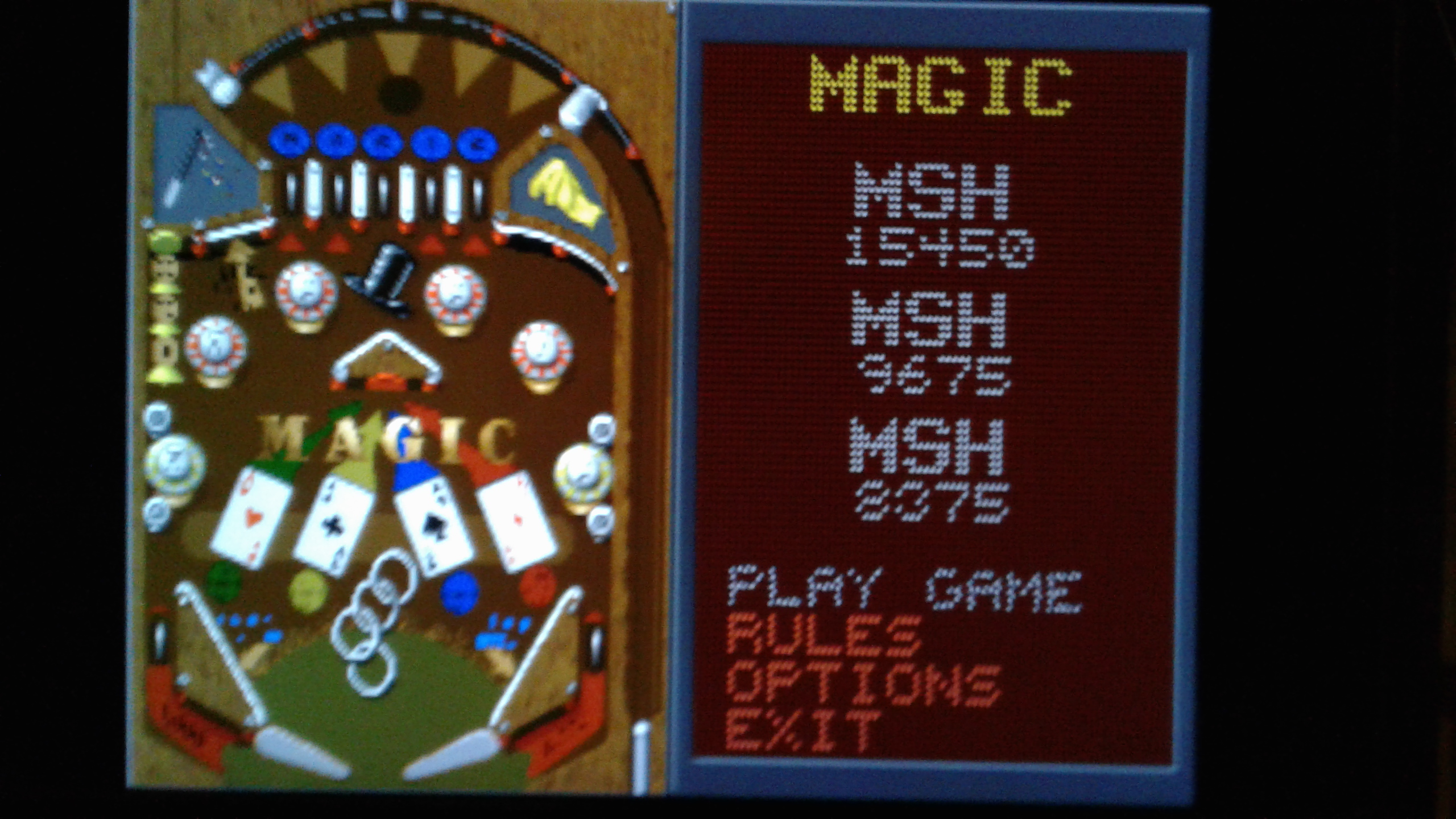 Mark: Epic Pinball: Magic (PC Emulated / DOSBox) 15,450 points on 2019-05-13 00:49:15