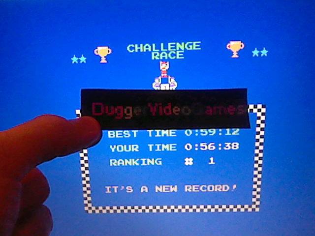 DuggerVideoGames: Excitebike: Track 1 (NES/Famicom Emulated) 0:00:56.38 points on 2017-10-22 16:12:02