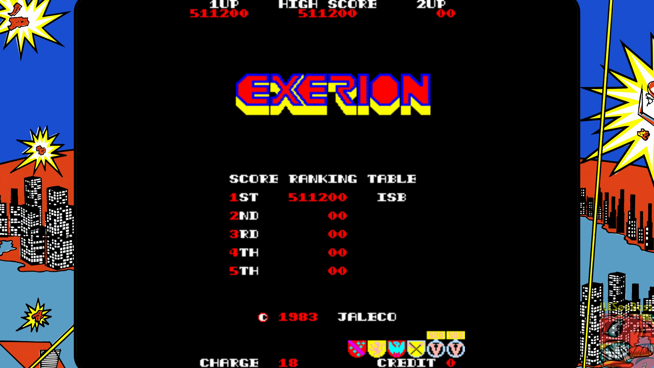 ILLSeaBass: Exerion (Arcade Emulated / M.A.M.E.) 511,200 points on 2018-12-22 18:40:03