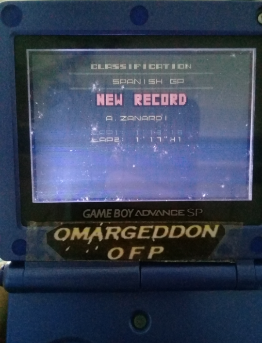 omargeddon: F-1 World Grand Prix II: Time Trials: Rookie: Track 05 Spanish GP [Best Lap] (Game Boy Color) 0:01:17.41 points on 2023-02-04 20:05:53