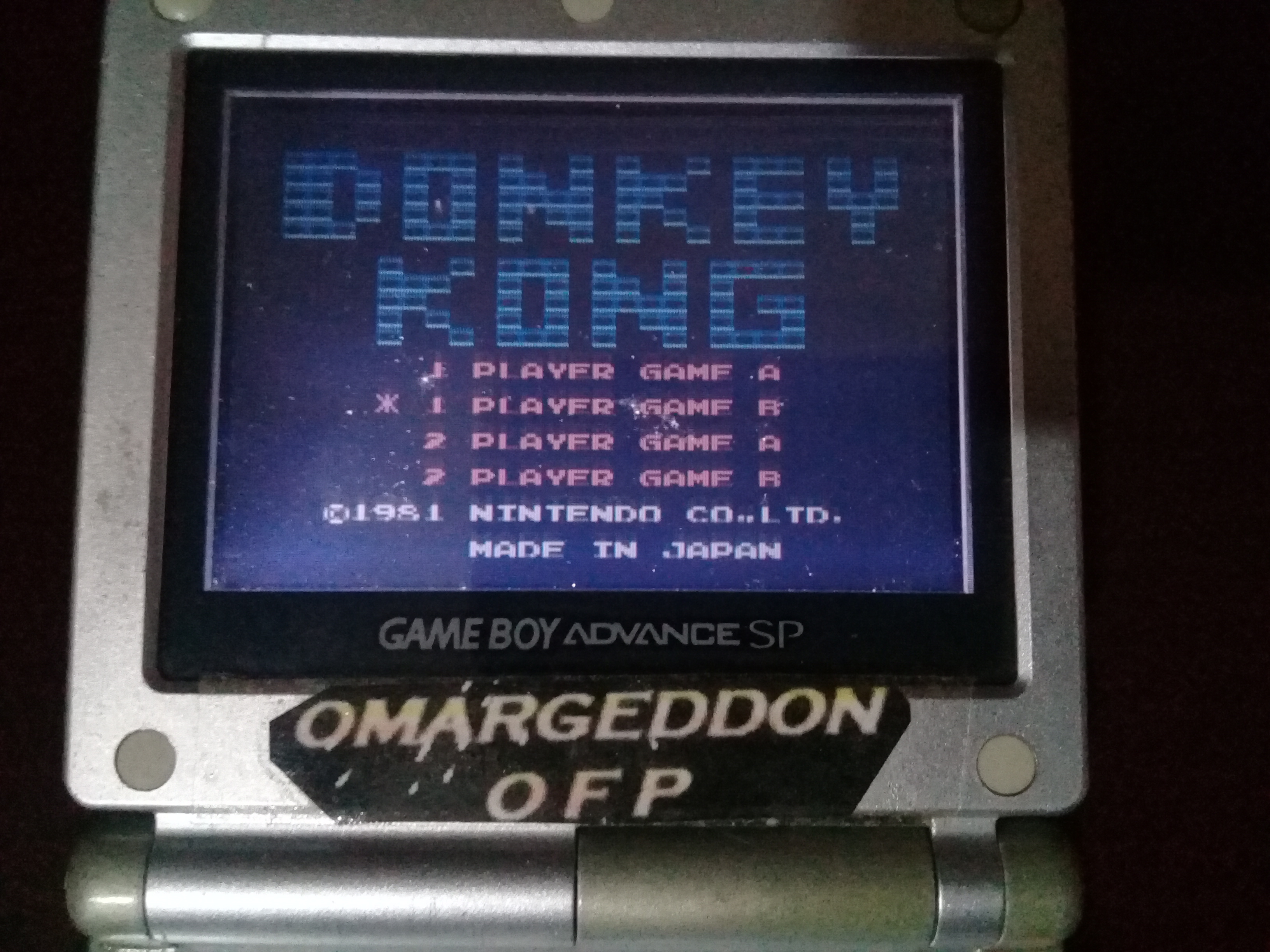 omargeddon: Famicom Mini: Vol. 2: Donkey Kong [Game B] (GBA) 44,500 points on 2020-07-12 12:12:26