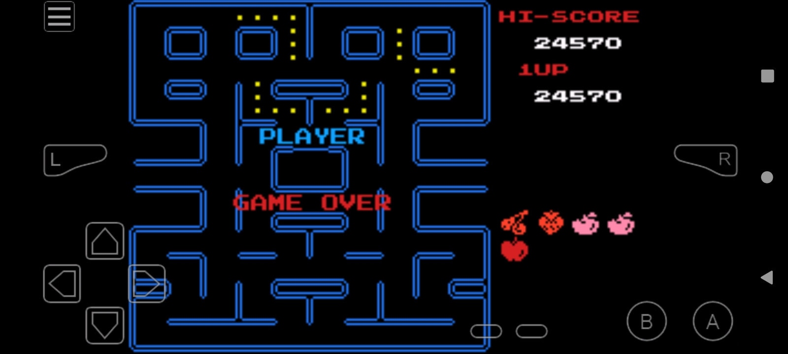 Hauntedprogram: Famicom Mini Vol. 6: Pac-Man (GBA Emulated) 24,570 points on 2022-08-12 20:16:18