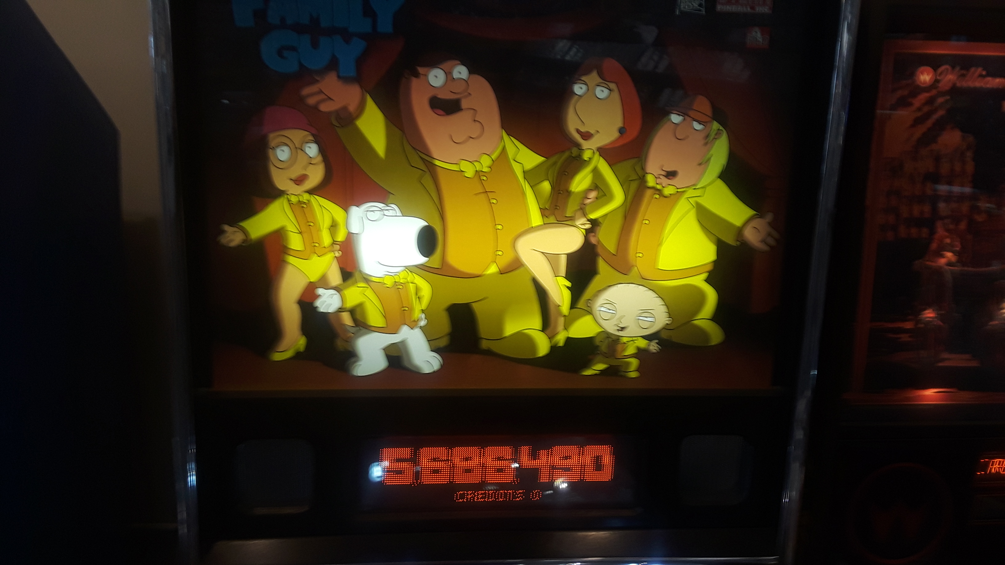 JML101582: Family Guy (Pinball: 3 Balls) 5,686,490 points on 2019-08-10 16:34:44