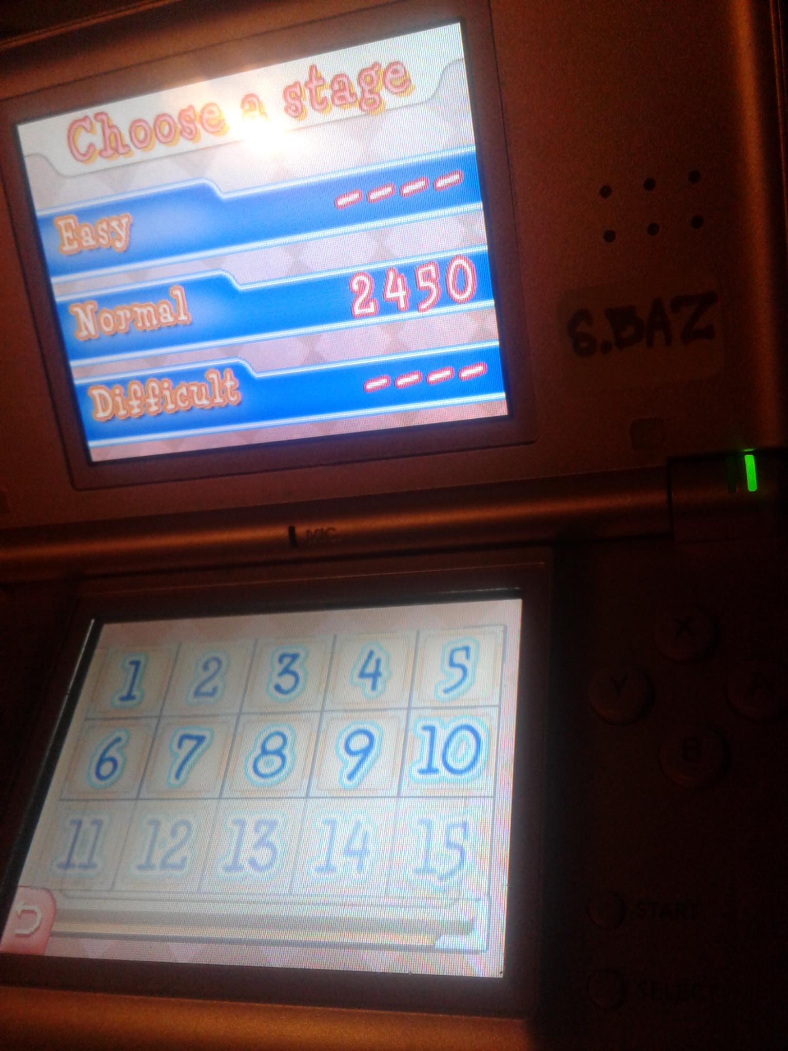 S.BAZ: Fast Food Panic: Stage 2 [Normal] (Nintendo DS) 2,450 points on 2022-11-20 10:06:58