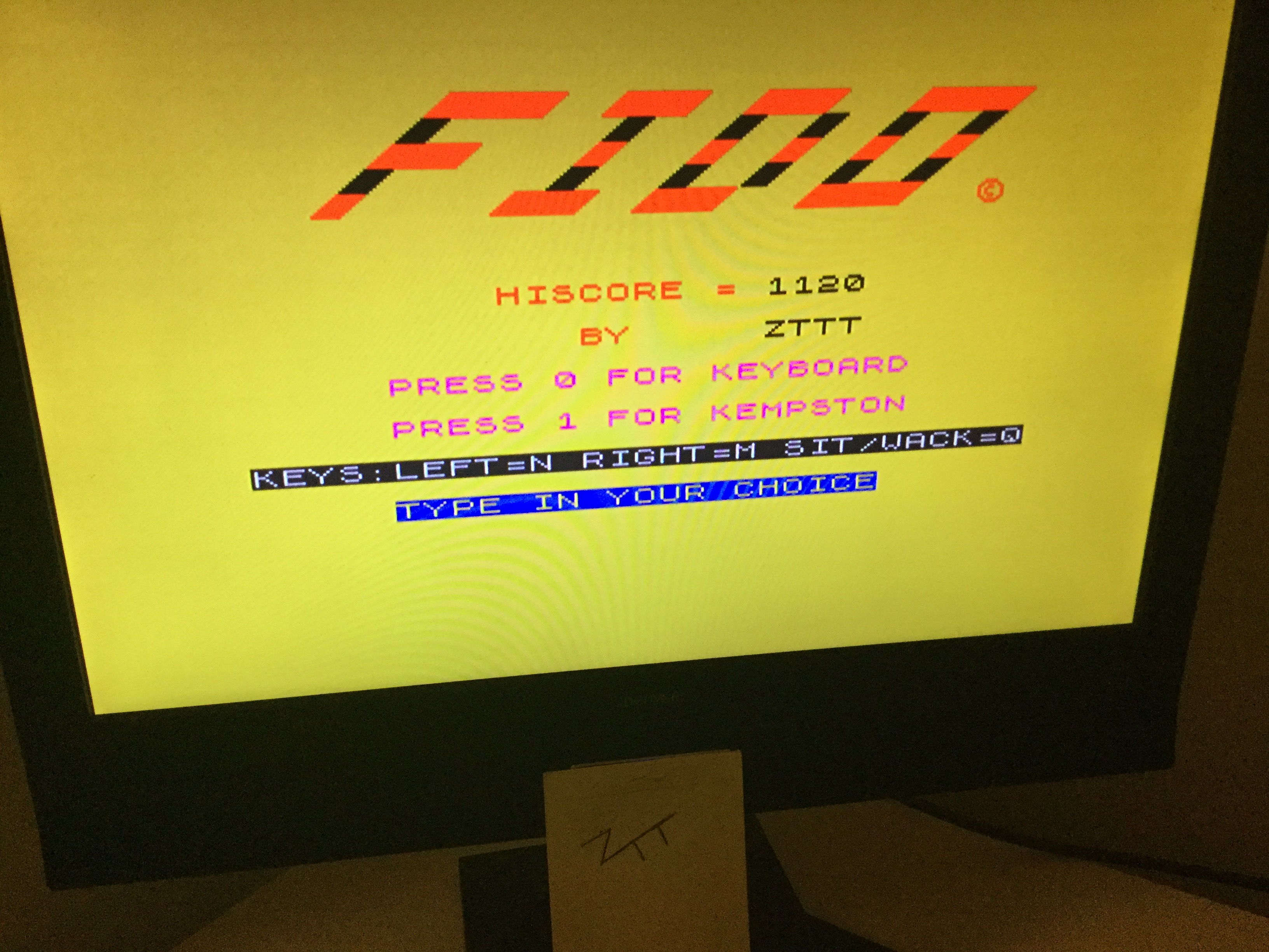 Frankie: Fido (ZX Spectrum) 1,120 points on 2019-10-19 01:32:46