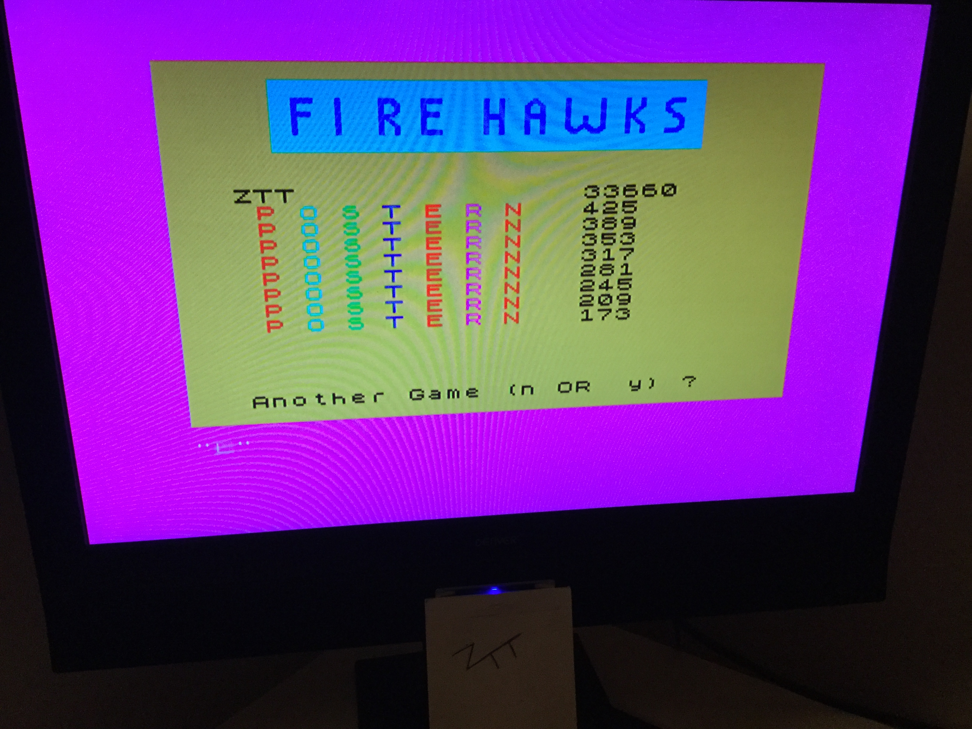 Frankie: Fire Hawks [Starting Wave 1 / Speed 15] (ZX Spectrum) 33,660 points on 2019-11-02 02:33:57
