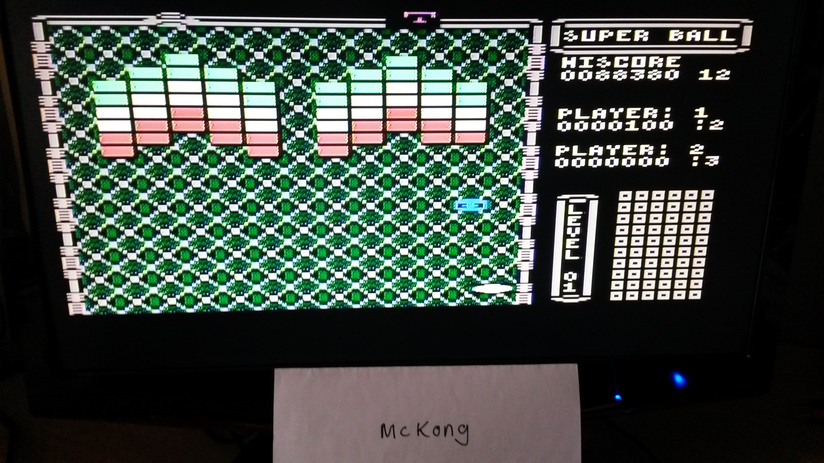 McKong: Flop Super Ball (Atari 400/800/XL/XE) 88,380 points on 2015-11-19 00:32:25