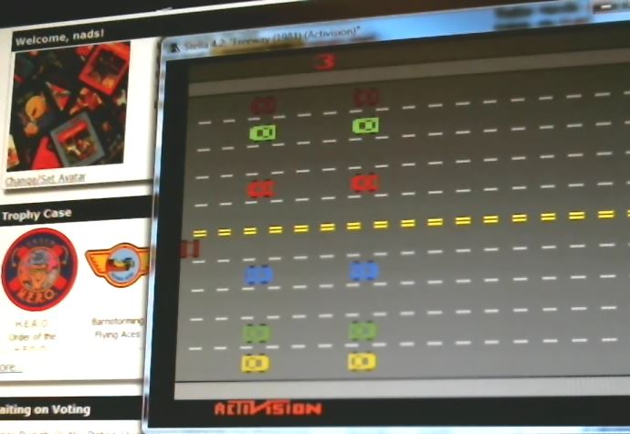 nads: Freeway: Game 3 (Atari 2600 Emulated Expert/A Mode) 34 points on 2015-11-12 16:08:38
