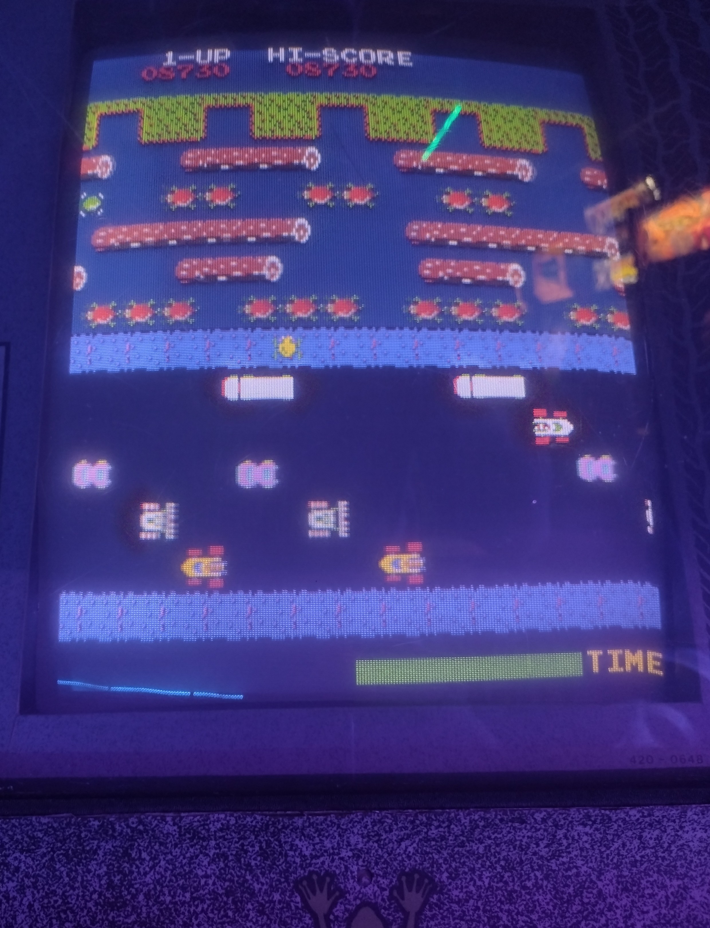 Hauntedprogram: Frogger (Arcade) 8,730 points on 2022-07-30 22:59:20
