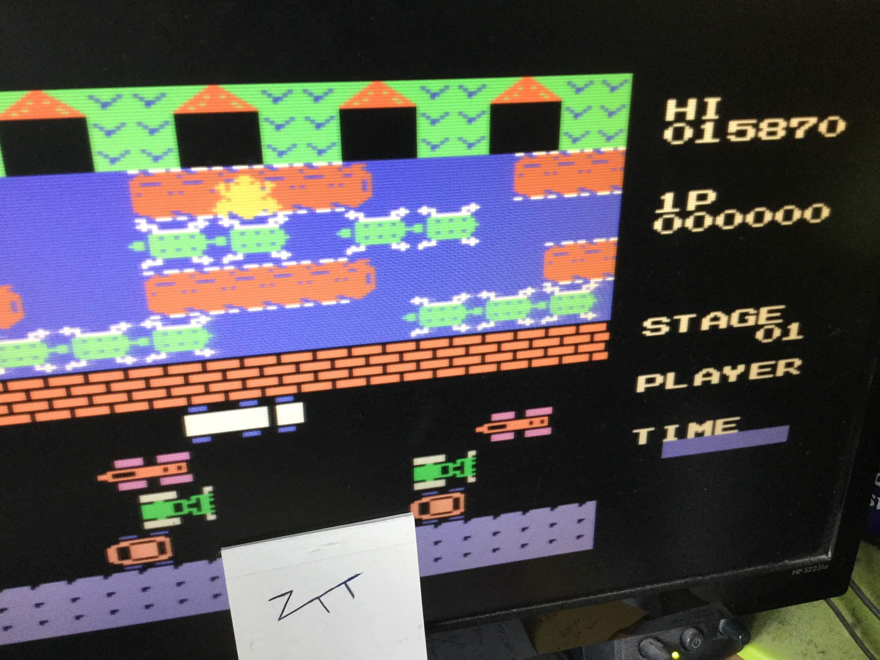Frankie: Frogger (MSX Emulated) 15,870 points on 2022-07-26 03:41:31
