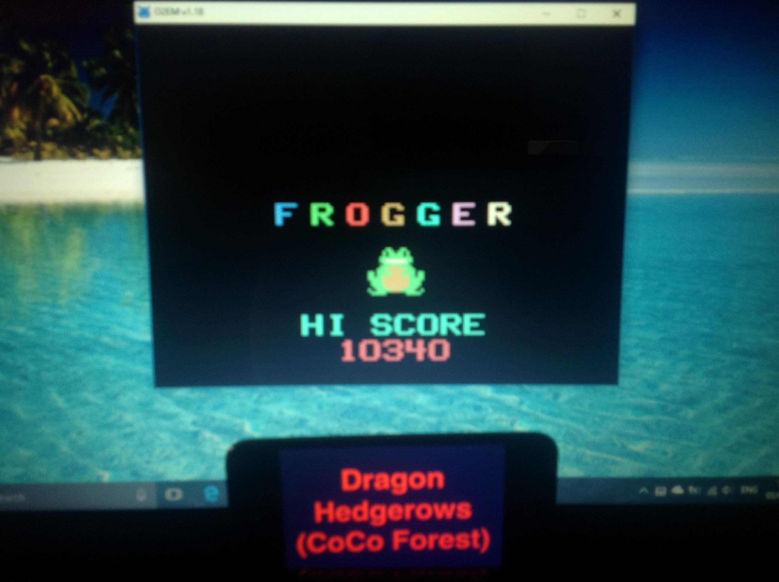 Frogger 10,340 points